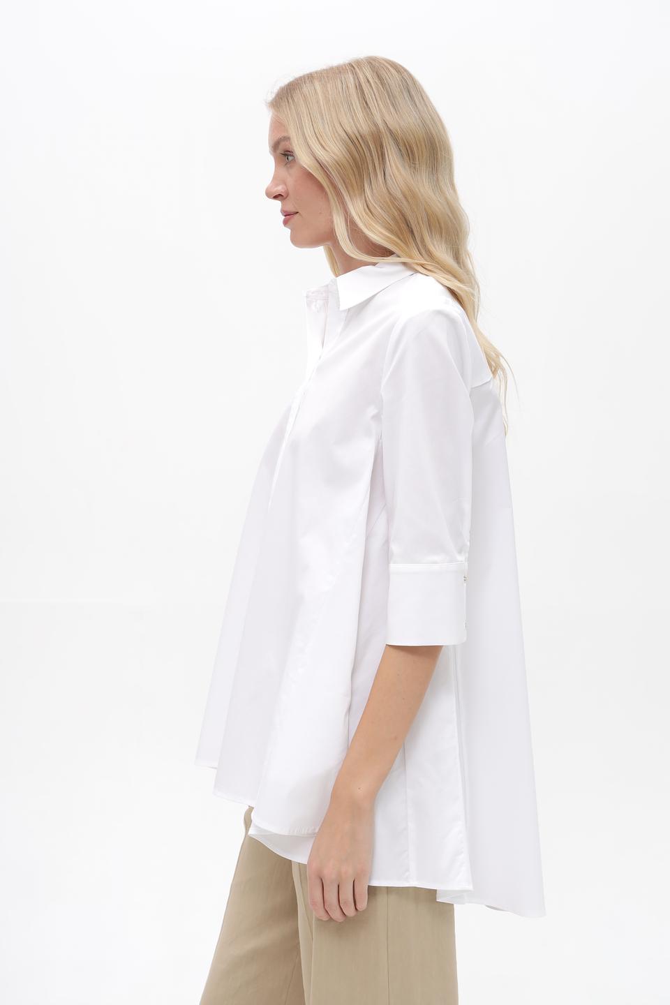 Блуза Catnoir приталенная белая