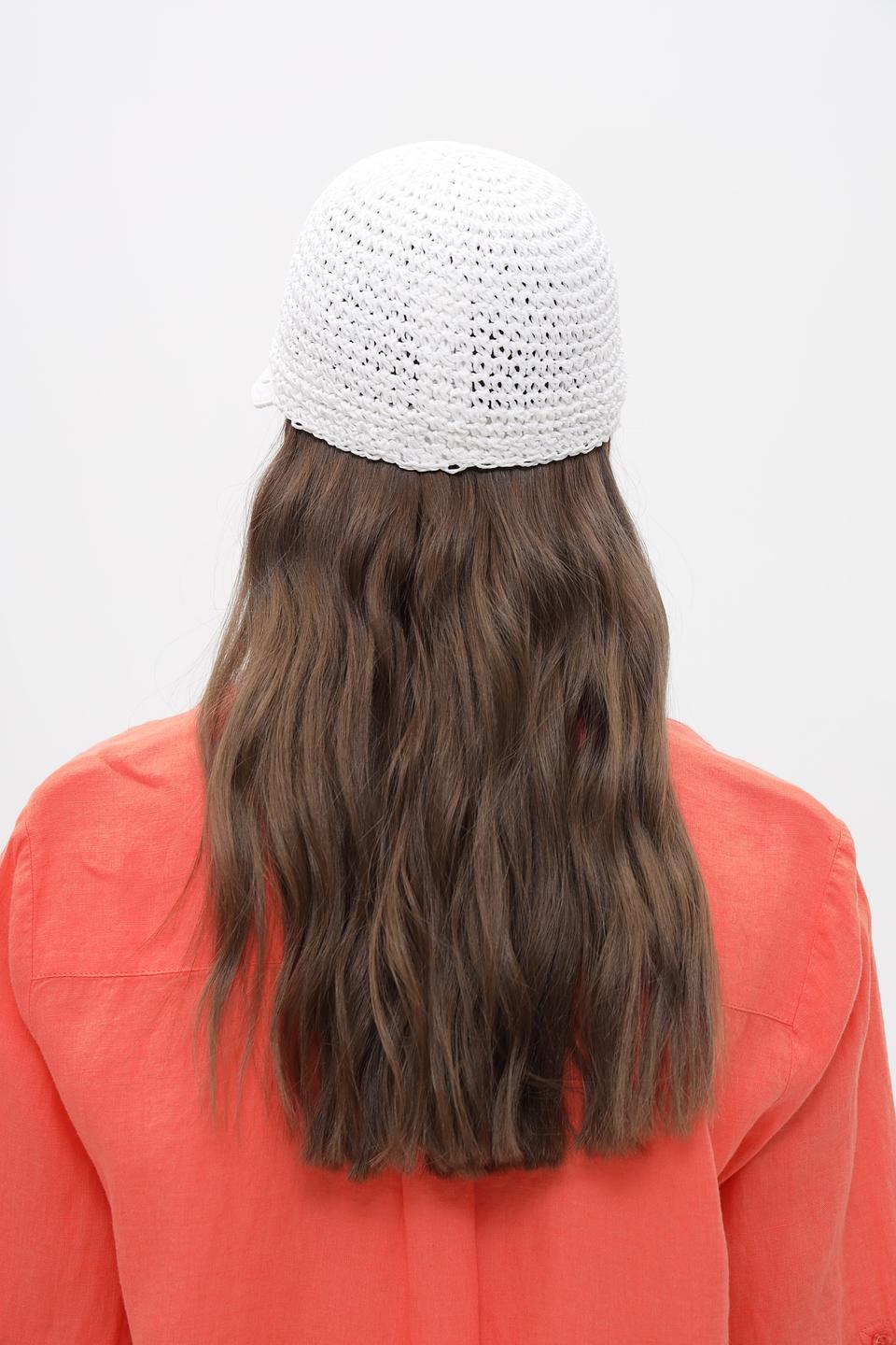 Кепка Loevenich плетеная белая