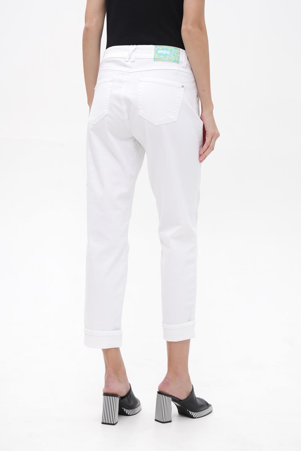 Джинсы укороченные Angels с вышивкой