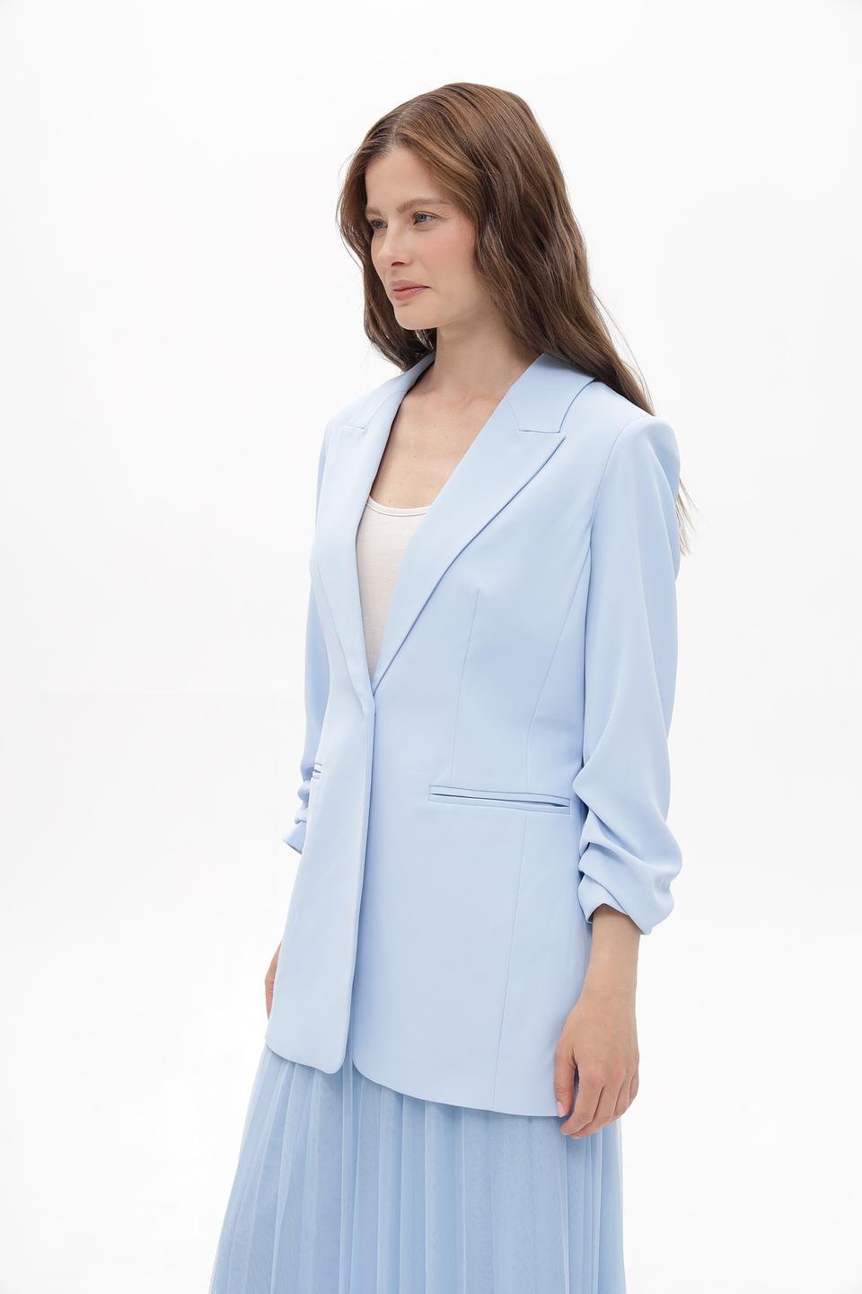 Жакет Suza приталенный голубой