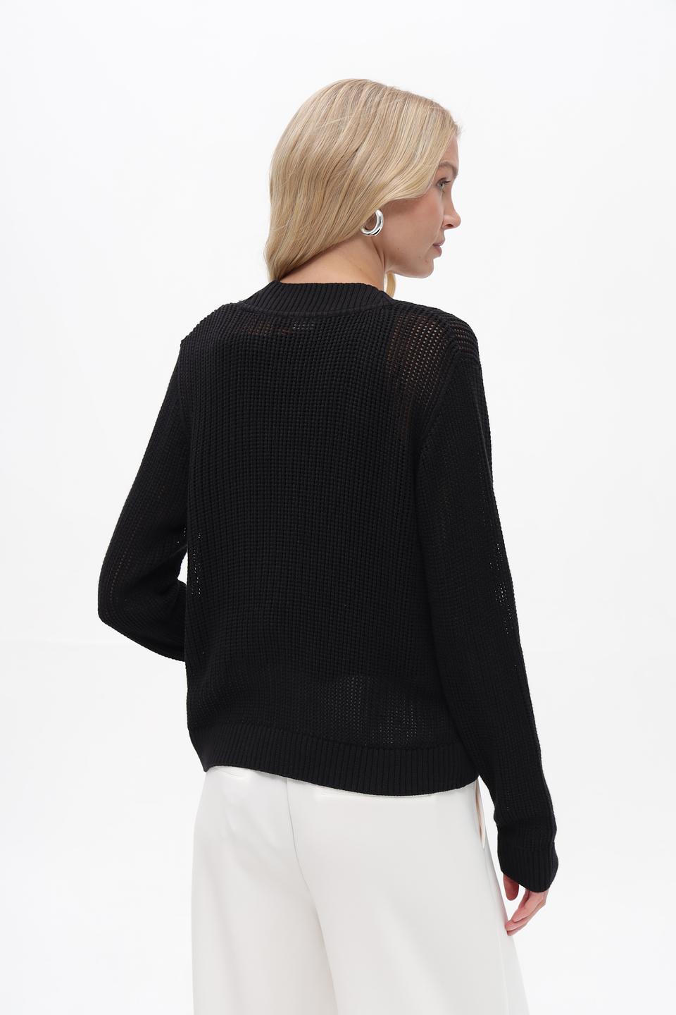 Жакет Gerry Weber чёрный вязаный