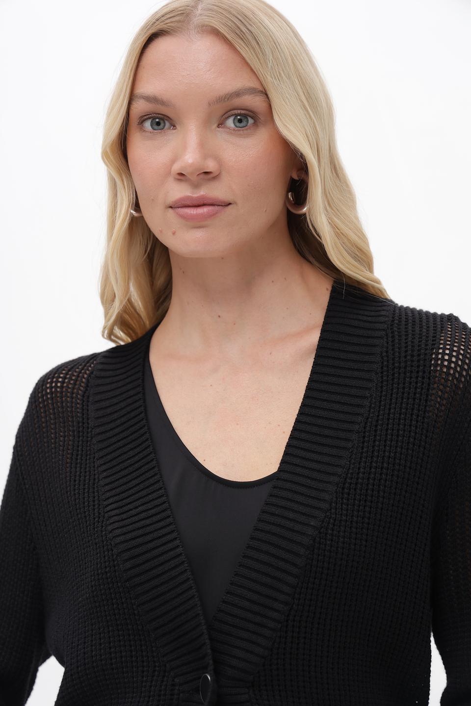 Жакет Gerry Weber чёрный вязаный