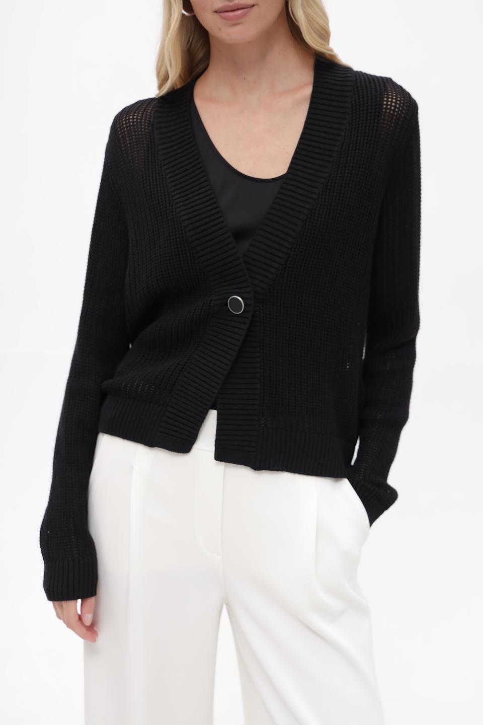 Жакет Gerry Weber чёрный вязаный