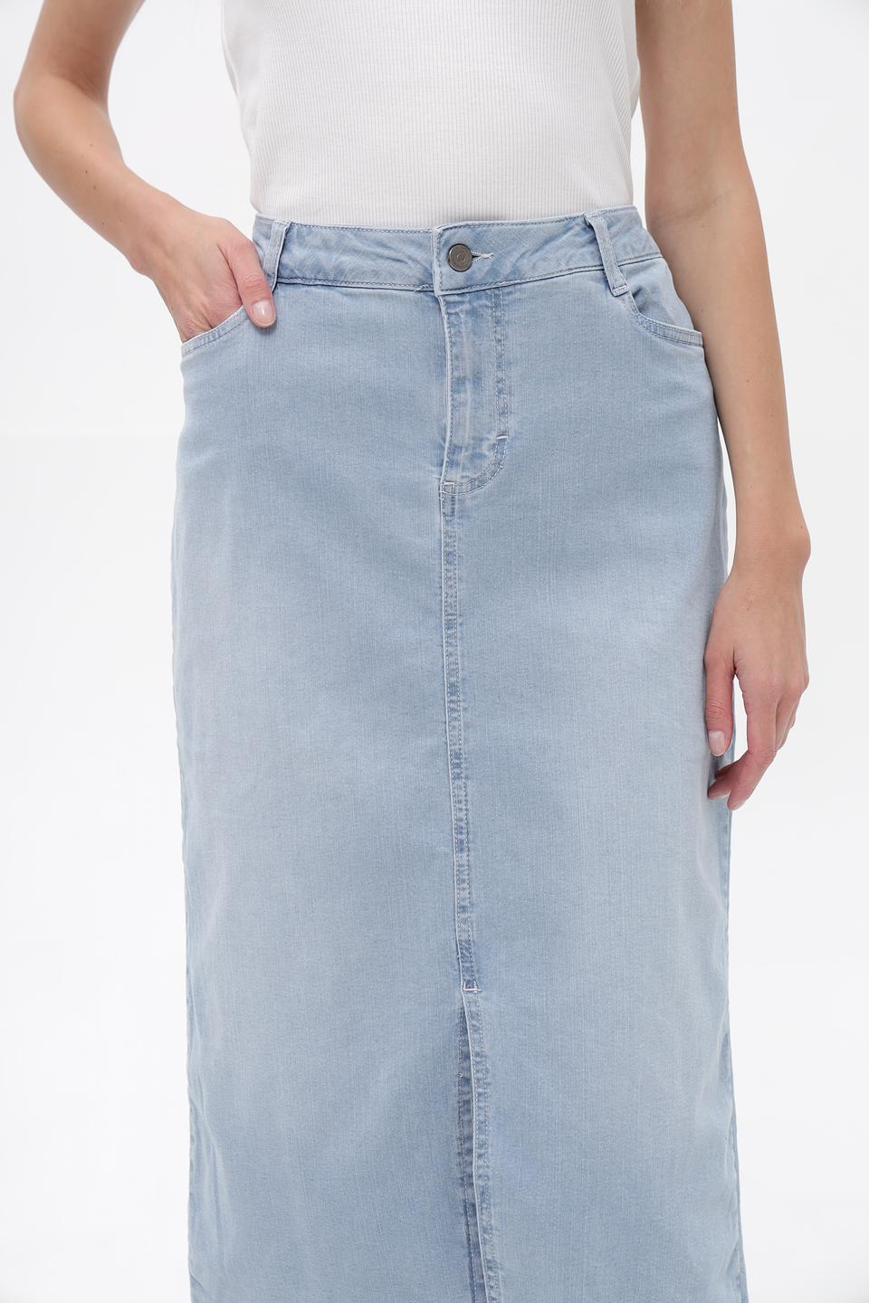 Юбка джинсовая Lebek голубая