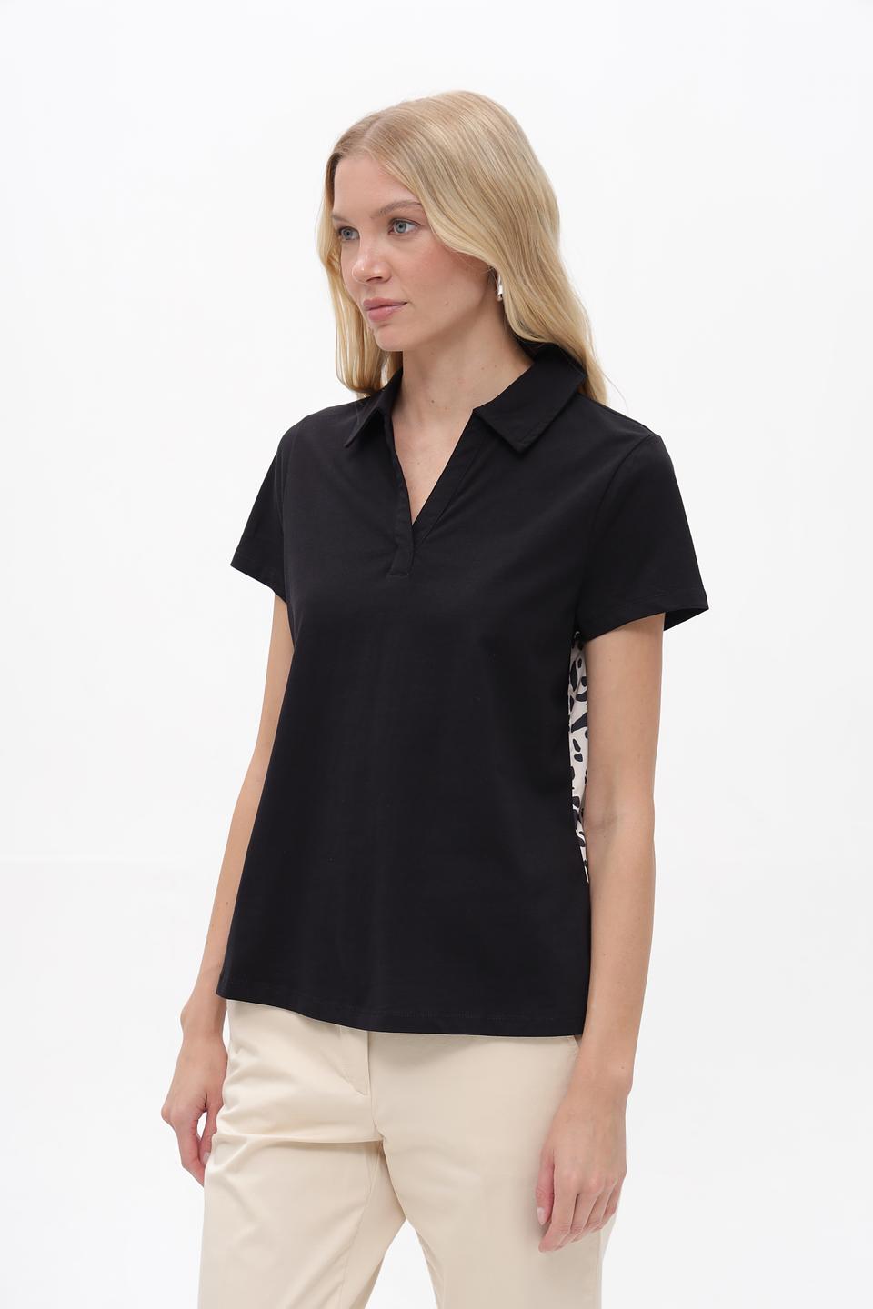 Блуза Taifun с принтом чёрный