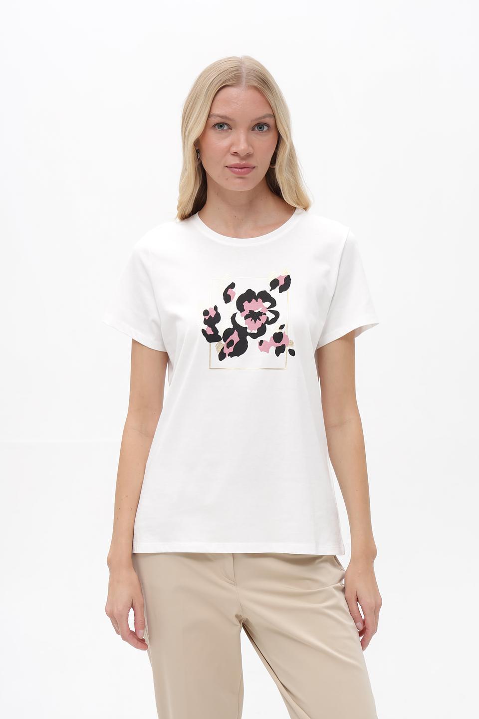 Футболка Taifun с цветочным принтом