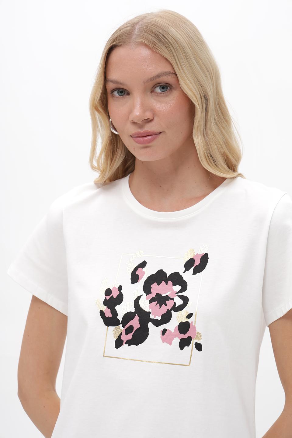 Футболка Taifun с цветочным принтом