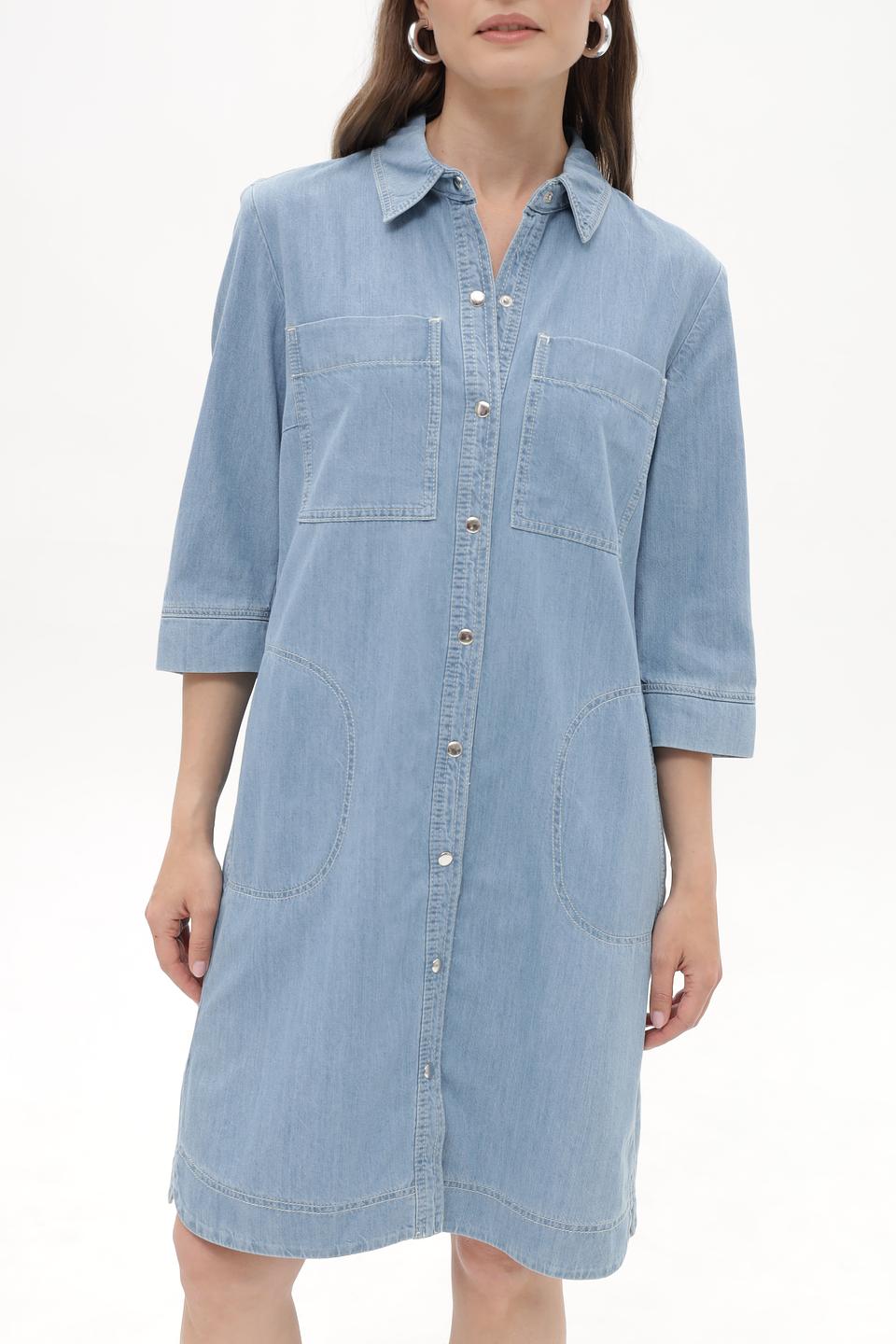 Платье рубашка Betty Barclay голубое
