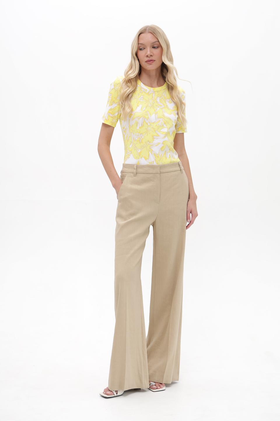 Брюки клеш Marc Cain бежевые