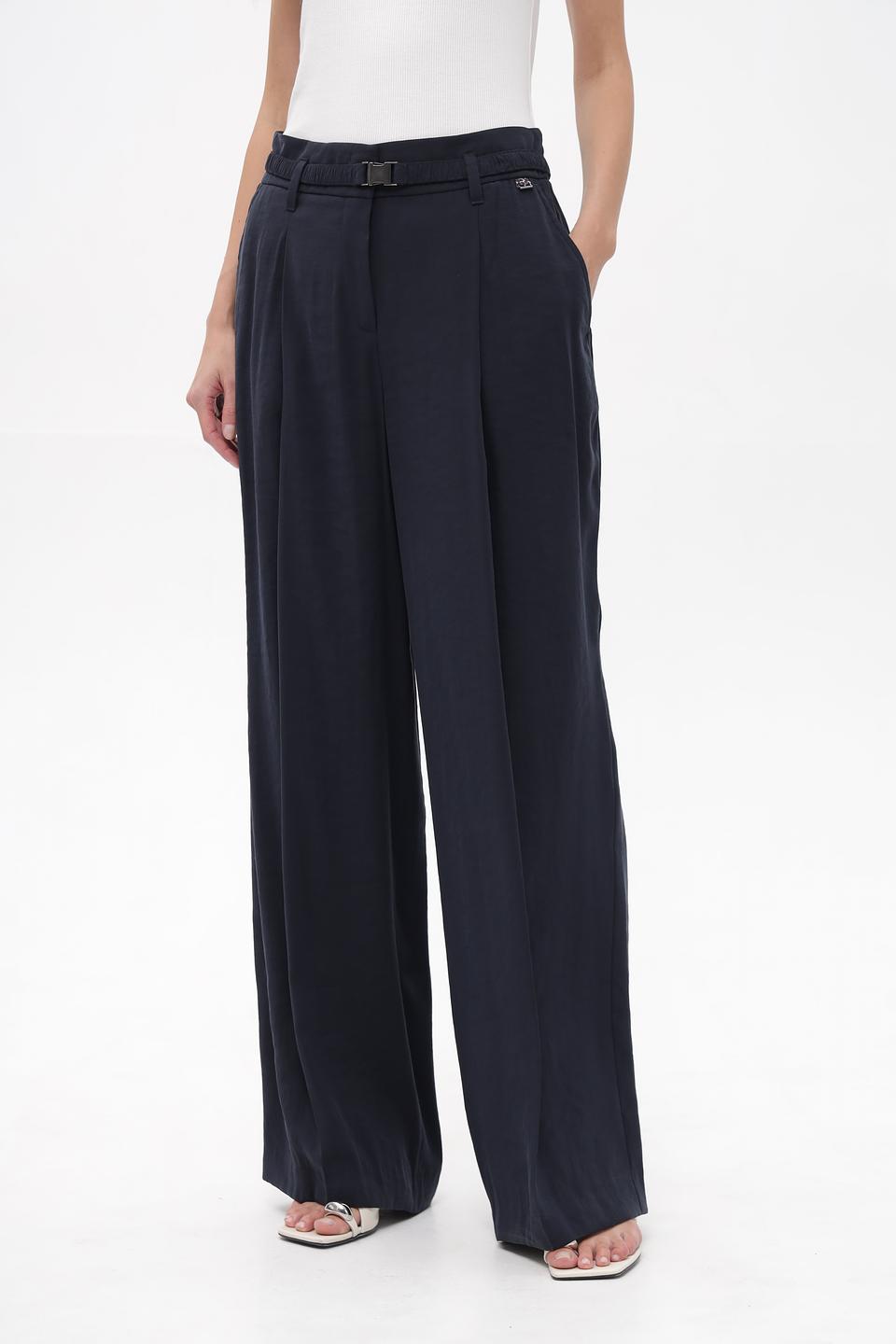 Брюки палаццо Marc Cain темно-синие