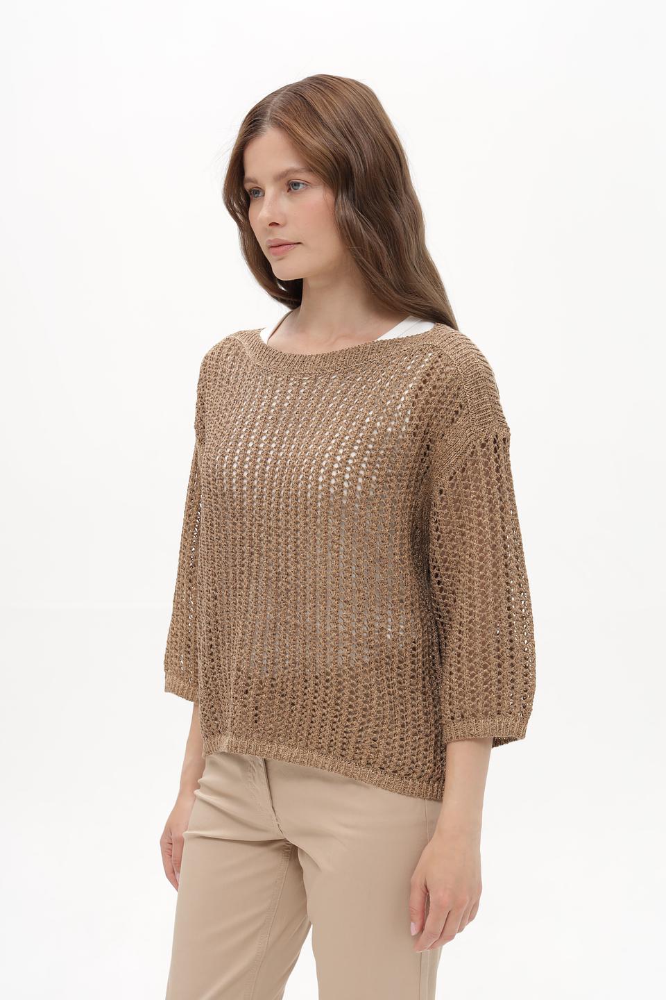 Пуловер Betty Barclay ажурный бежевый