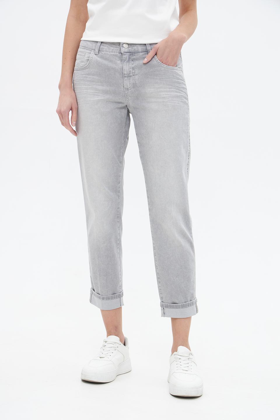 Джинсы Angels серые укороченные