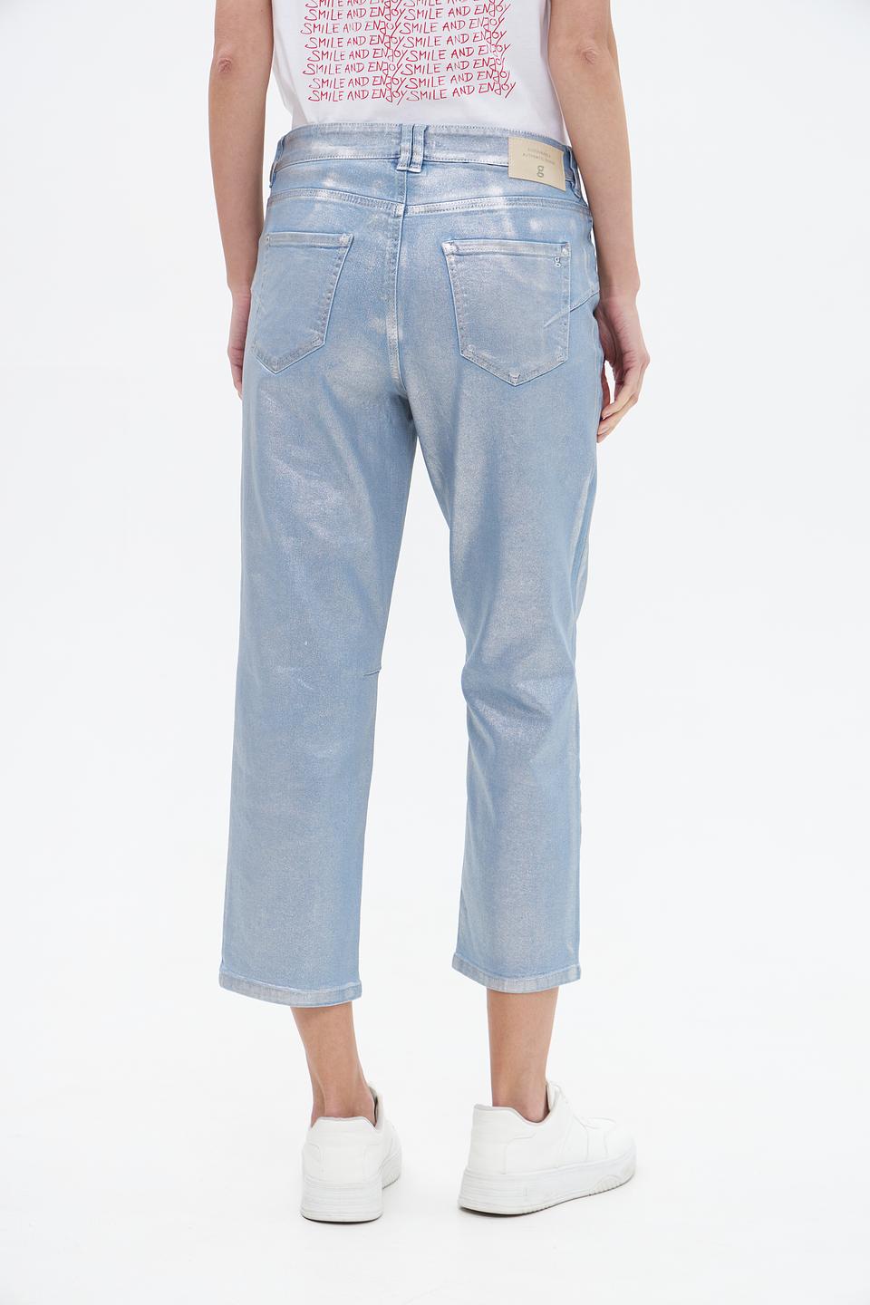 Джинсы Gardeur с эффектом металлик