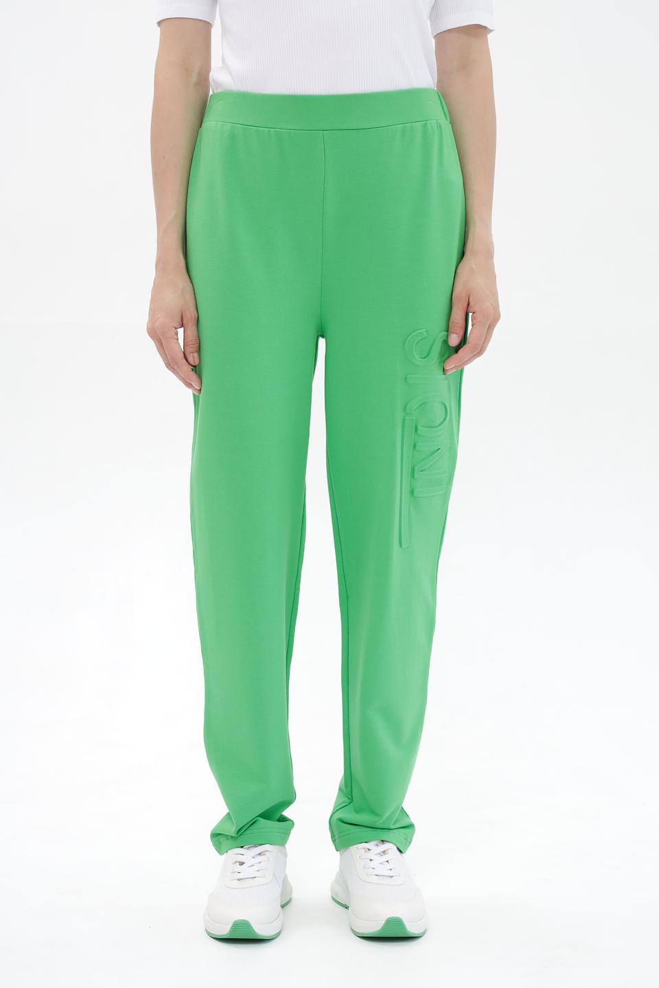 Брюки Passioni лайм с логотипом