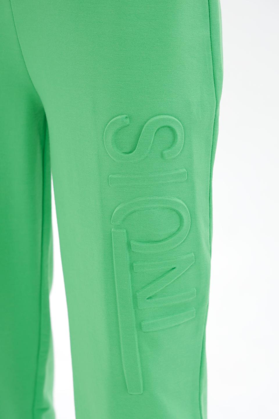 Брюки Passioni лайм с логотипом