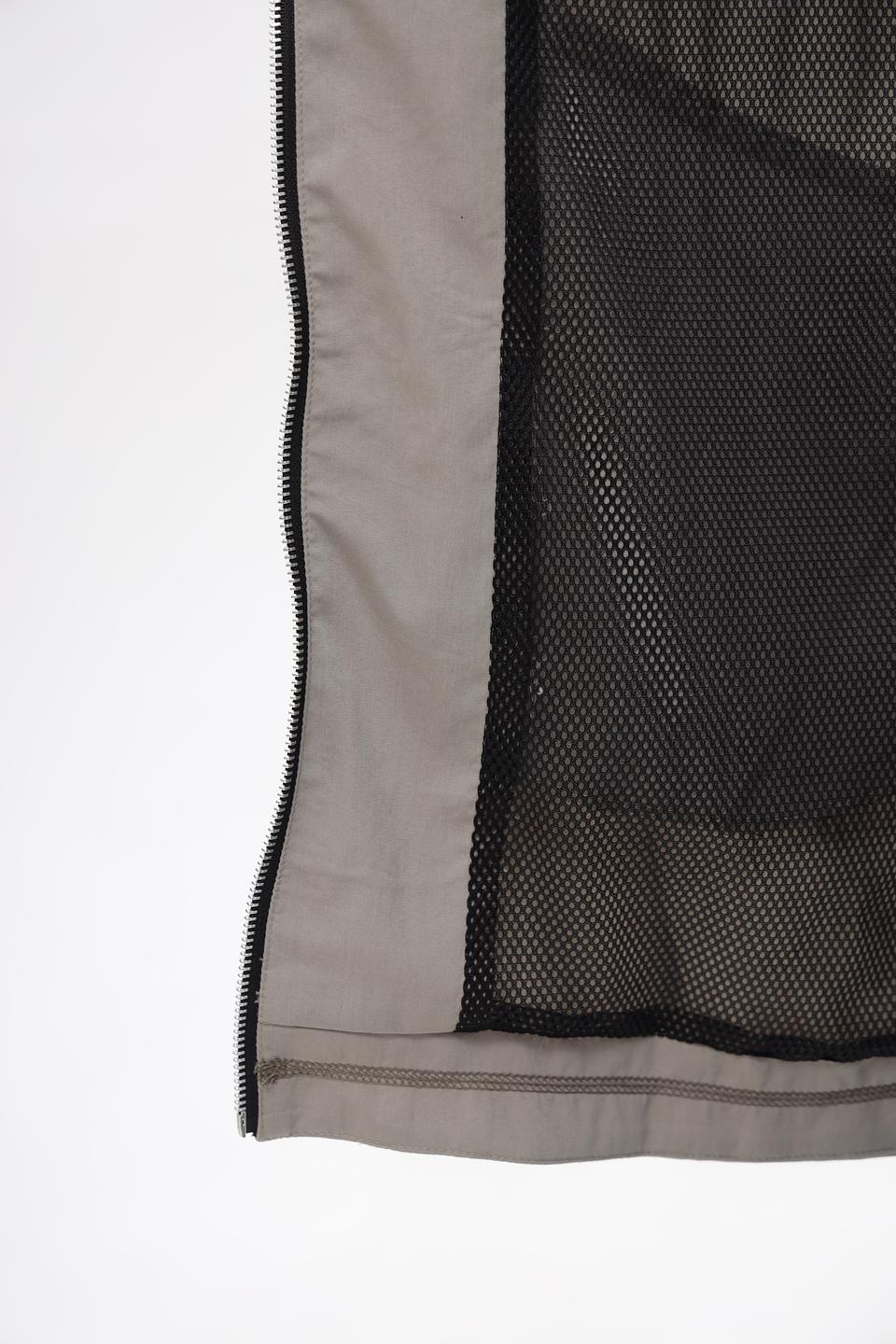 Плащ Time Zone с капюшоном, серо-бежевый