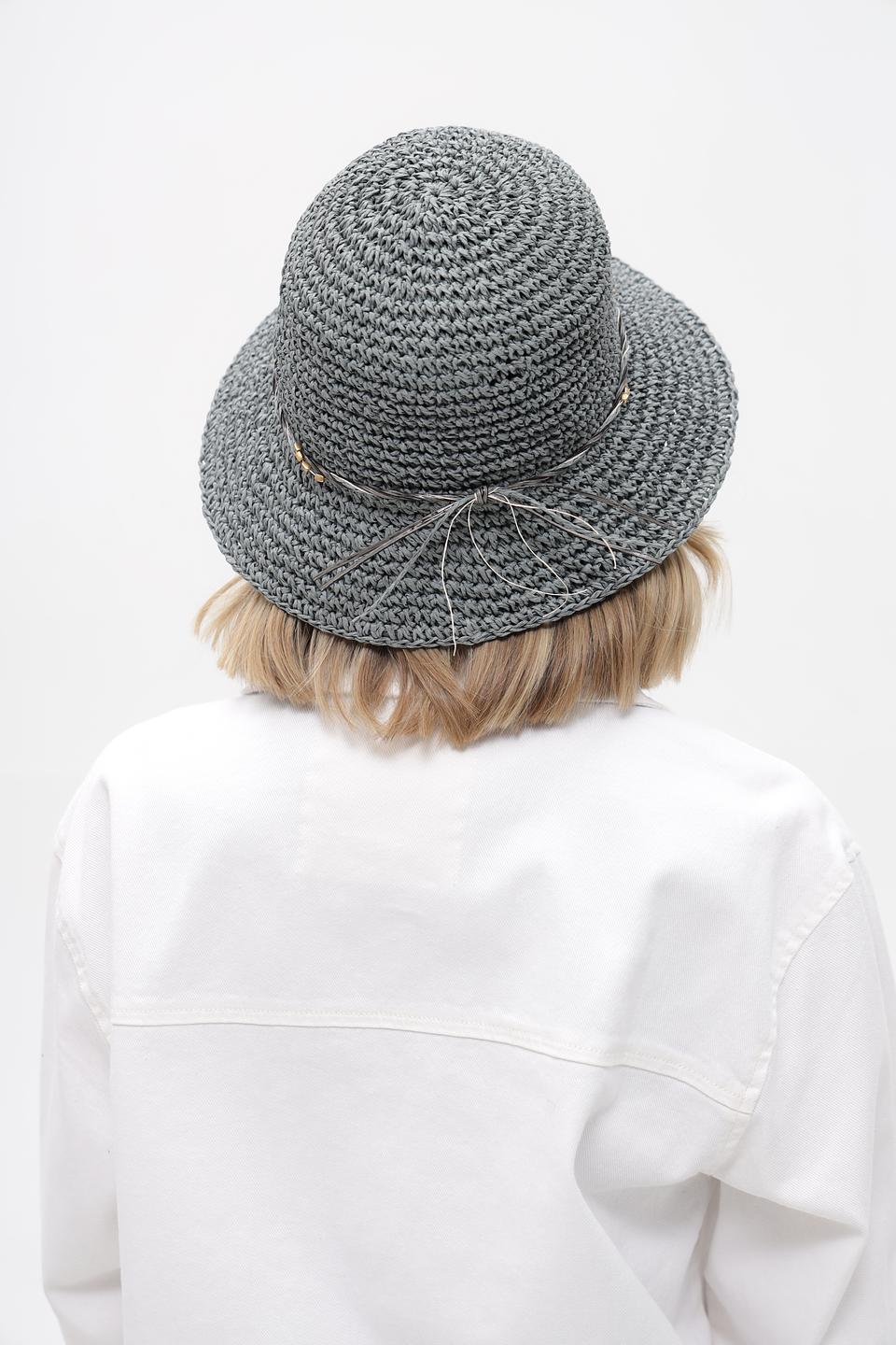 Шляпа Loevenich серая с декором