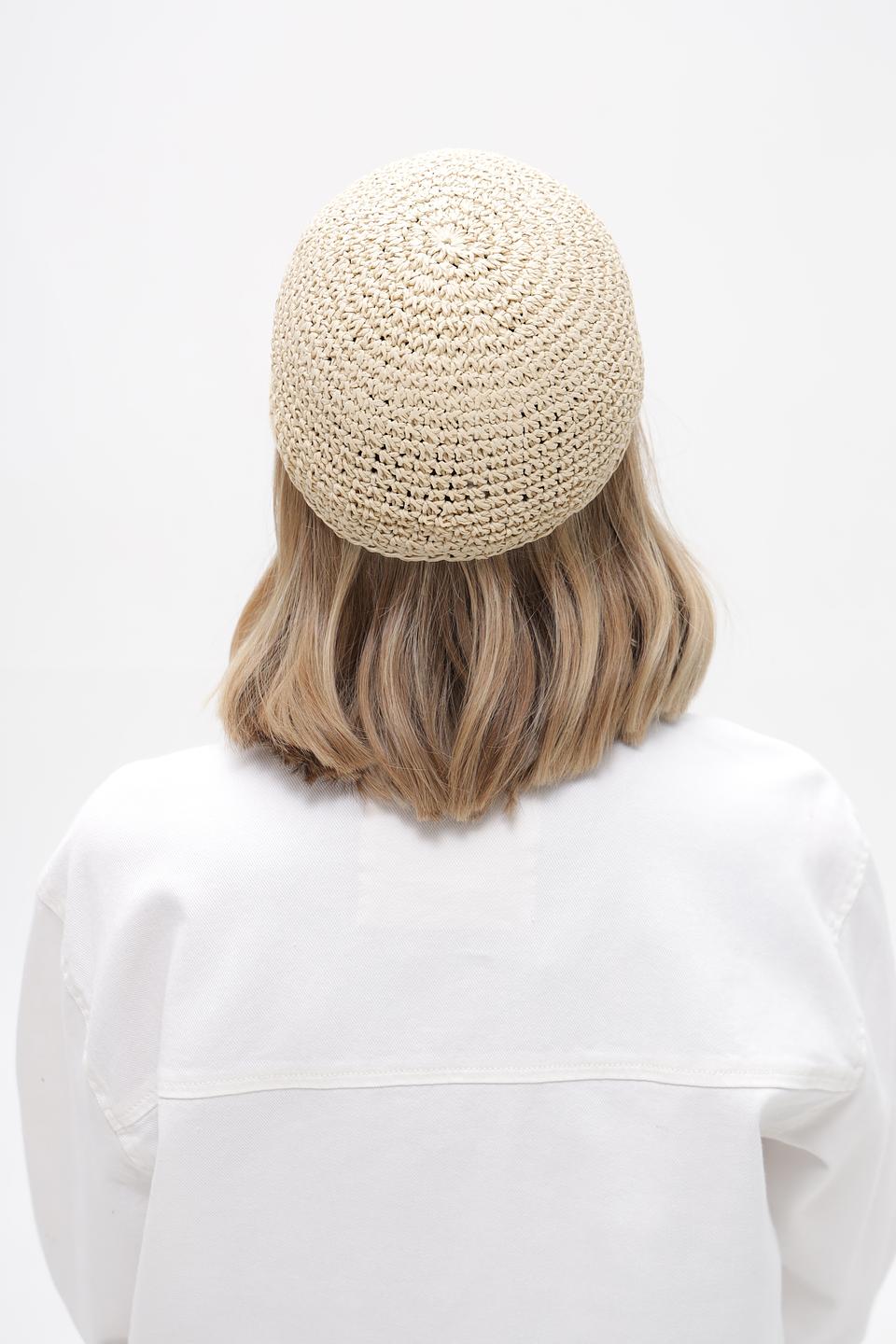 Кепка Loevenich плетеная бежевая