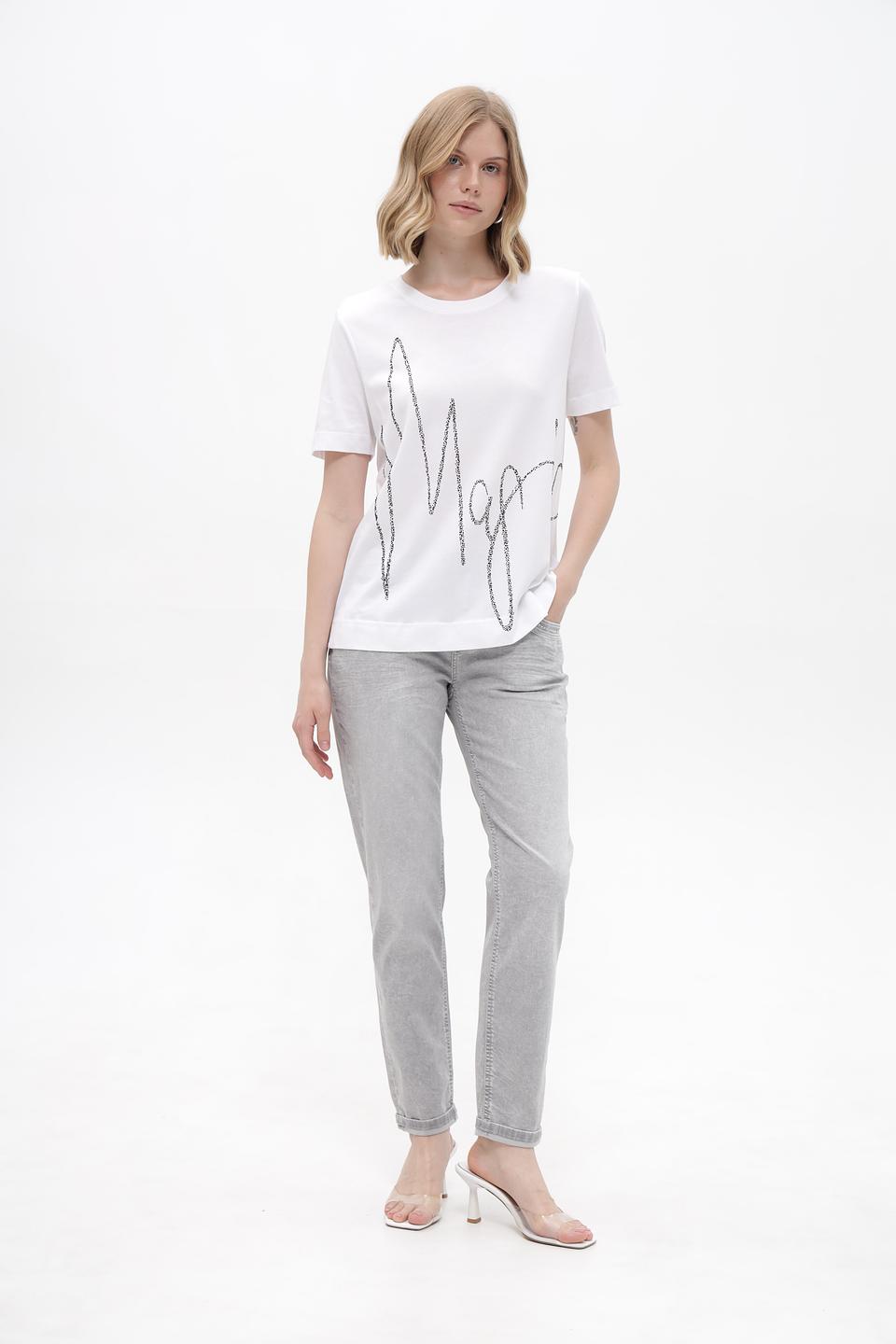 Джинсы Angels серые boyfriend