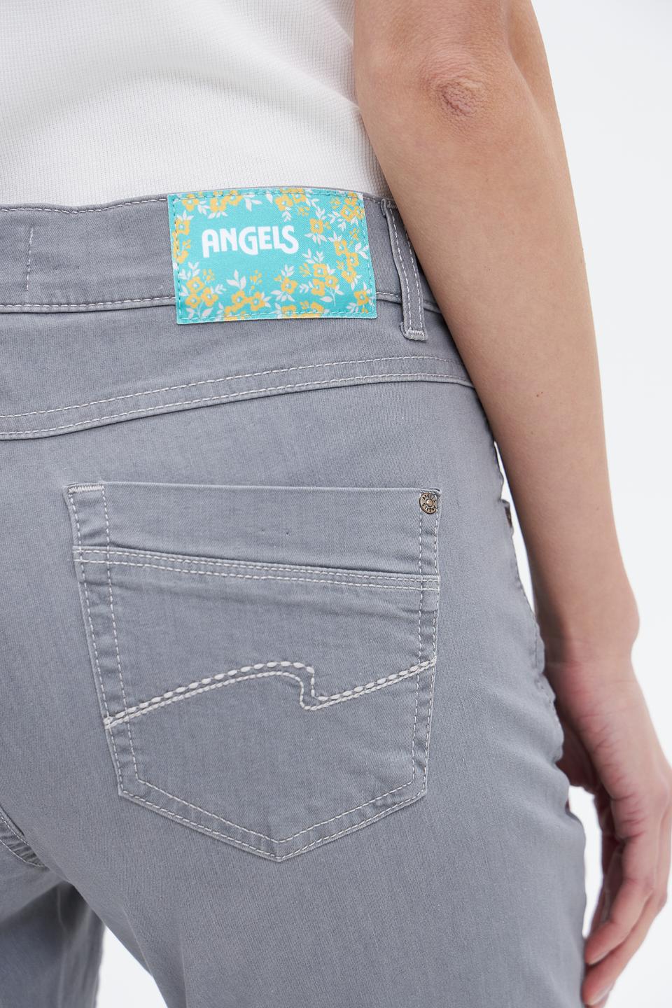 Джинсы Angels серые прямого кроя