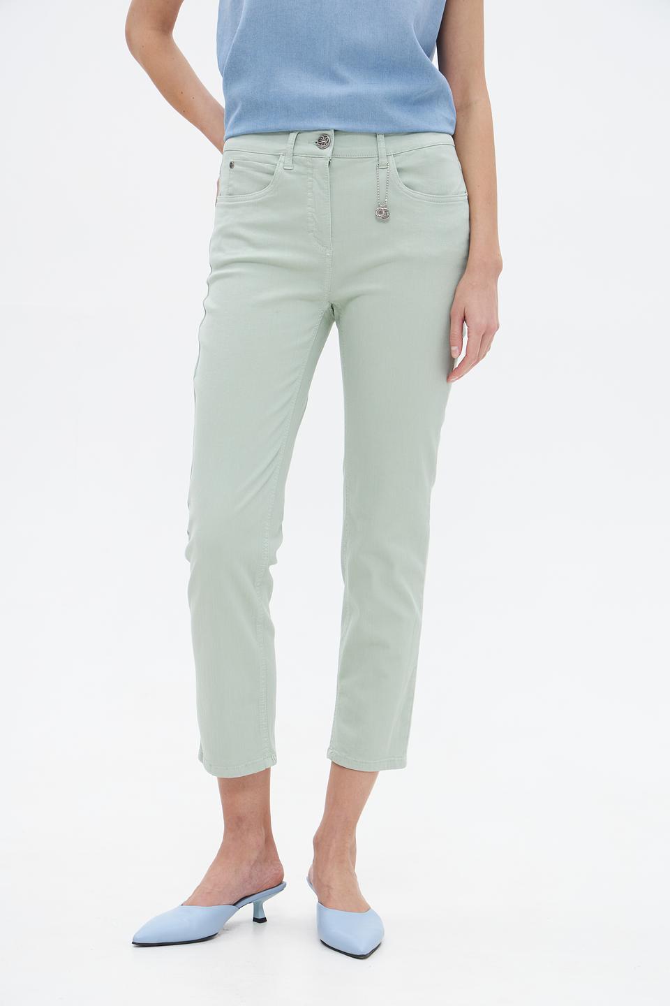 Брюки укороченные Anna Montana мятные