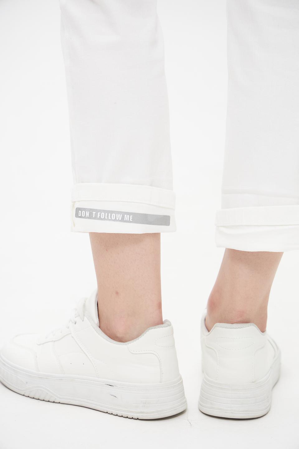 Брюки Suza белые с пуговицами