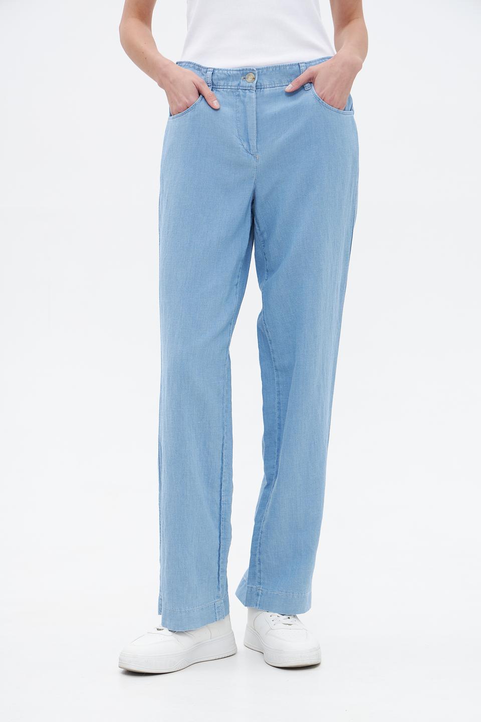 Брюки Gardeur прямого кроя голубые