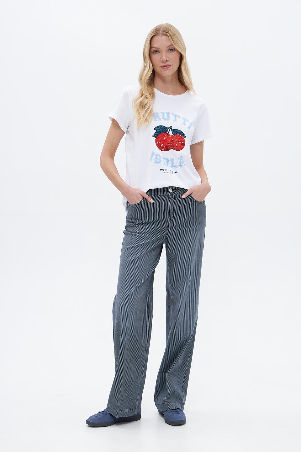 Брюки в полоску Gardeur