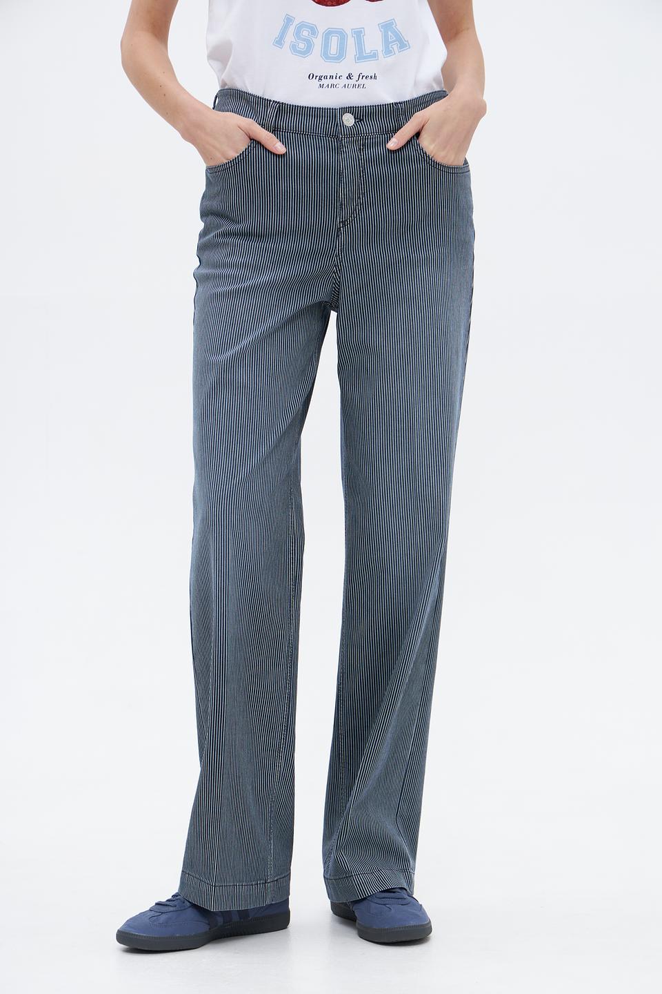 Брюки в полоску Gardeur