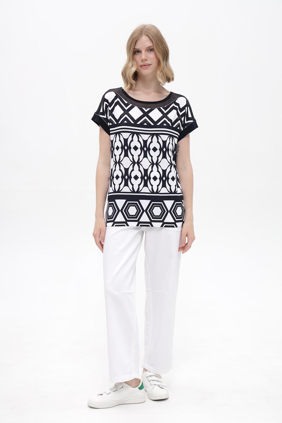 Футболка Tuzzi с геометрическим принтом