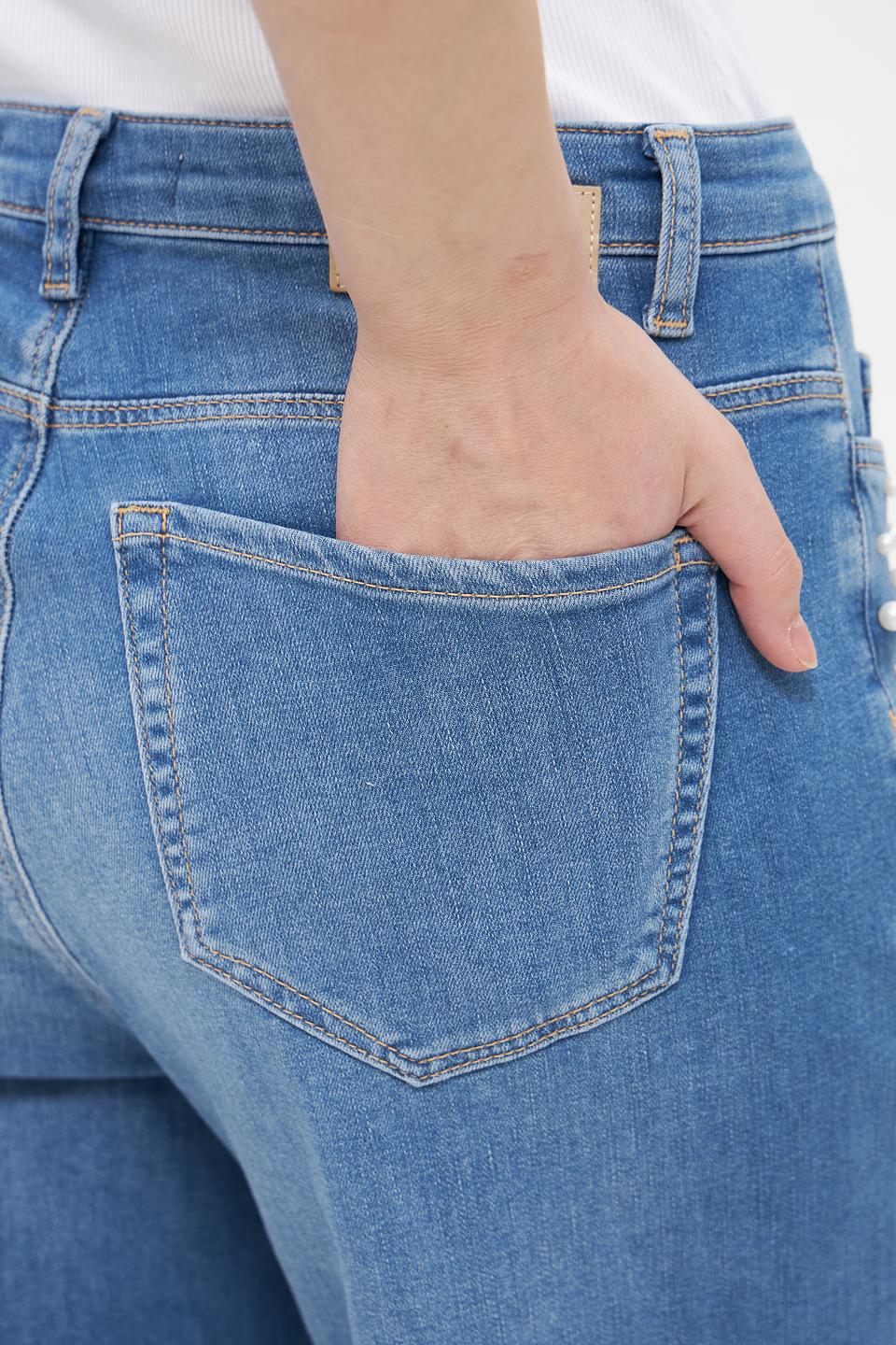 Джинсы Betty and Co с жемчугом