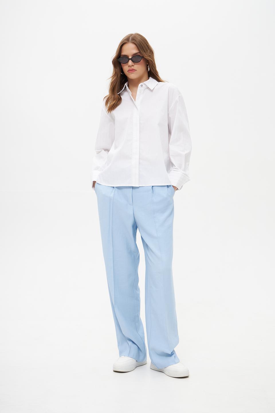 Блузка Marc Aurel оверсайз белая