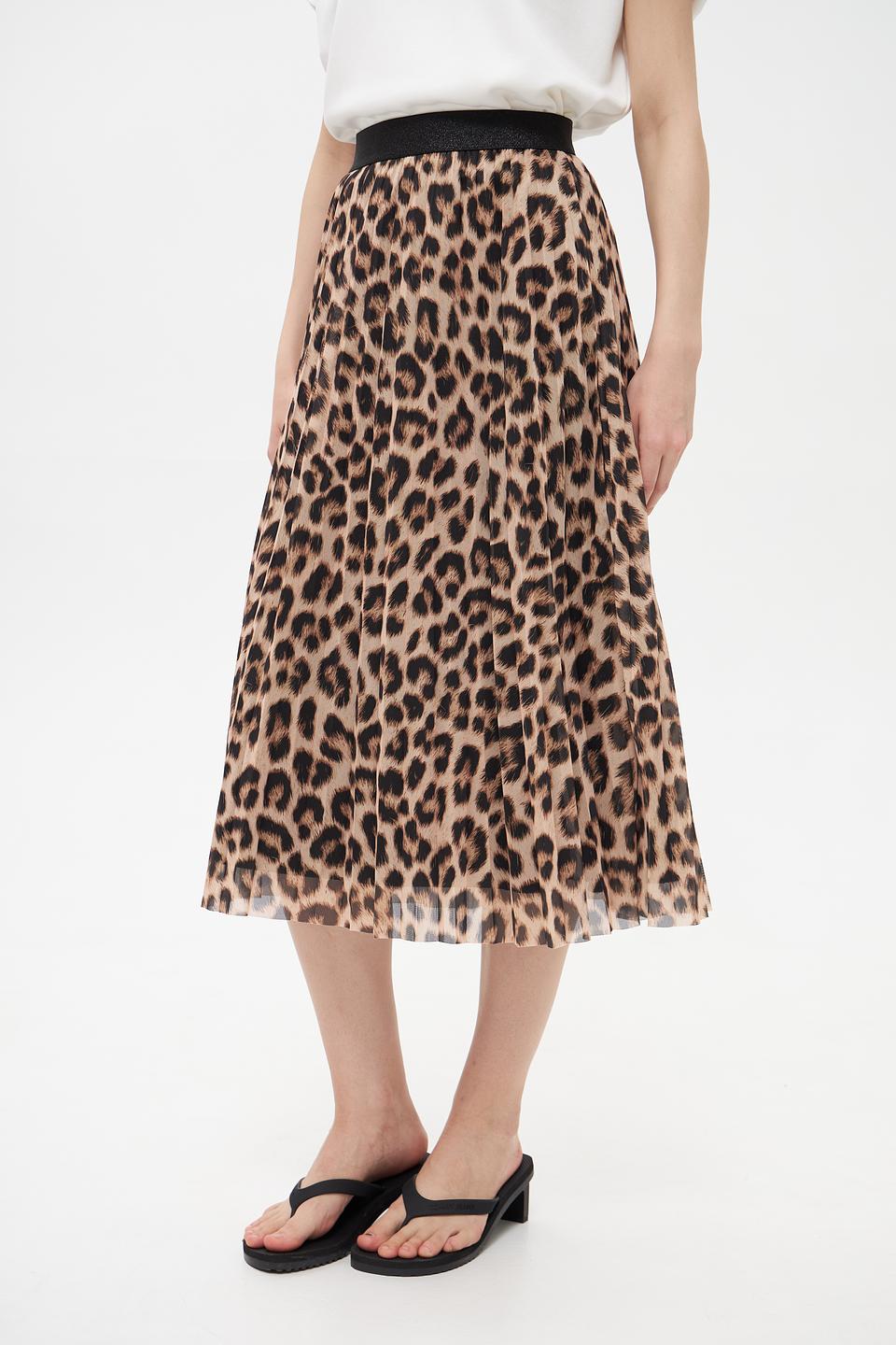 Юбка Oui с леопардовым принтом