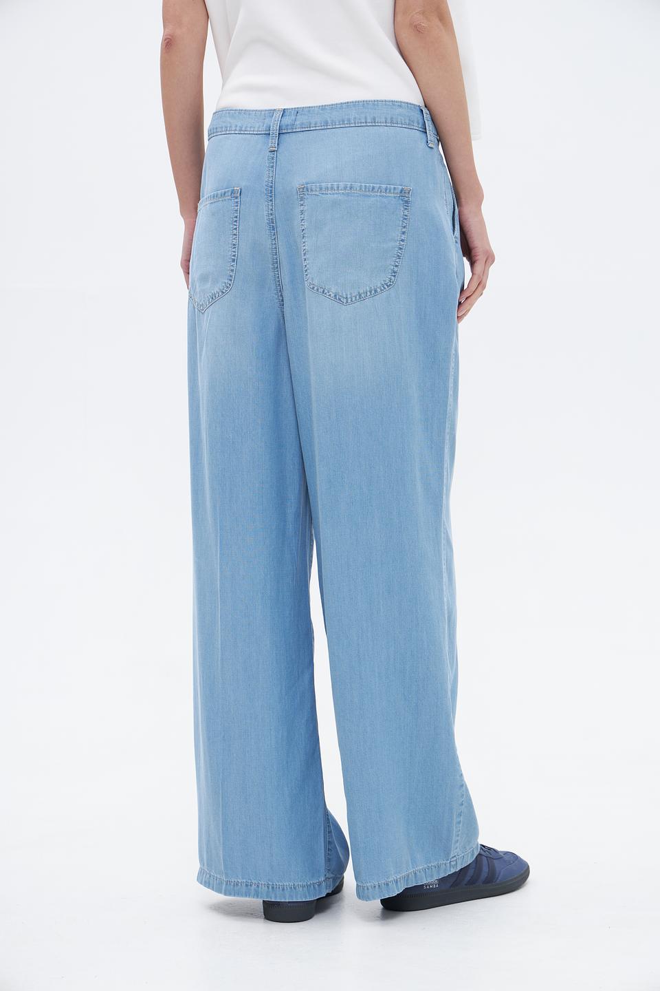 Брюки палаццо NYDJ голубые