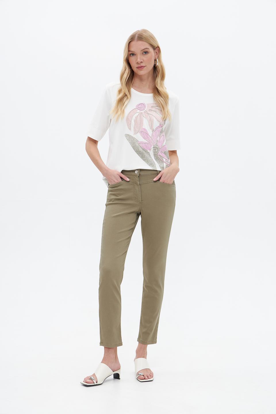 Футболка Bianca с цветочным принтом