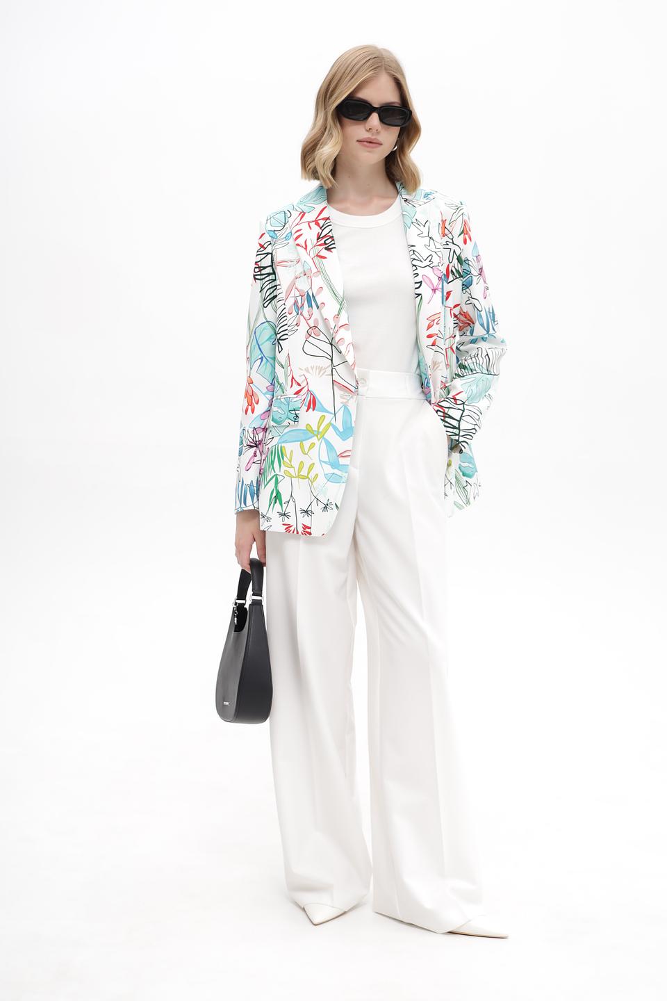 Жакет Marc Cain с цветочным принтом