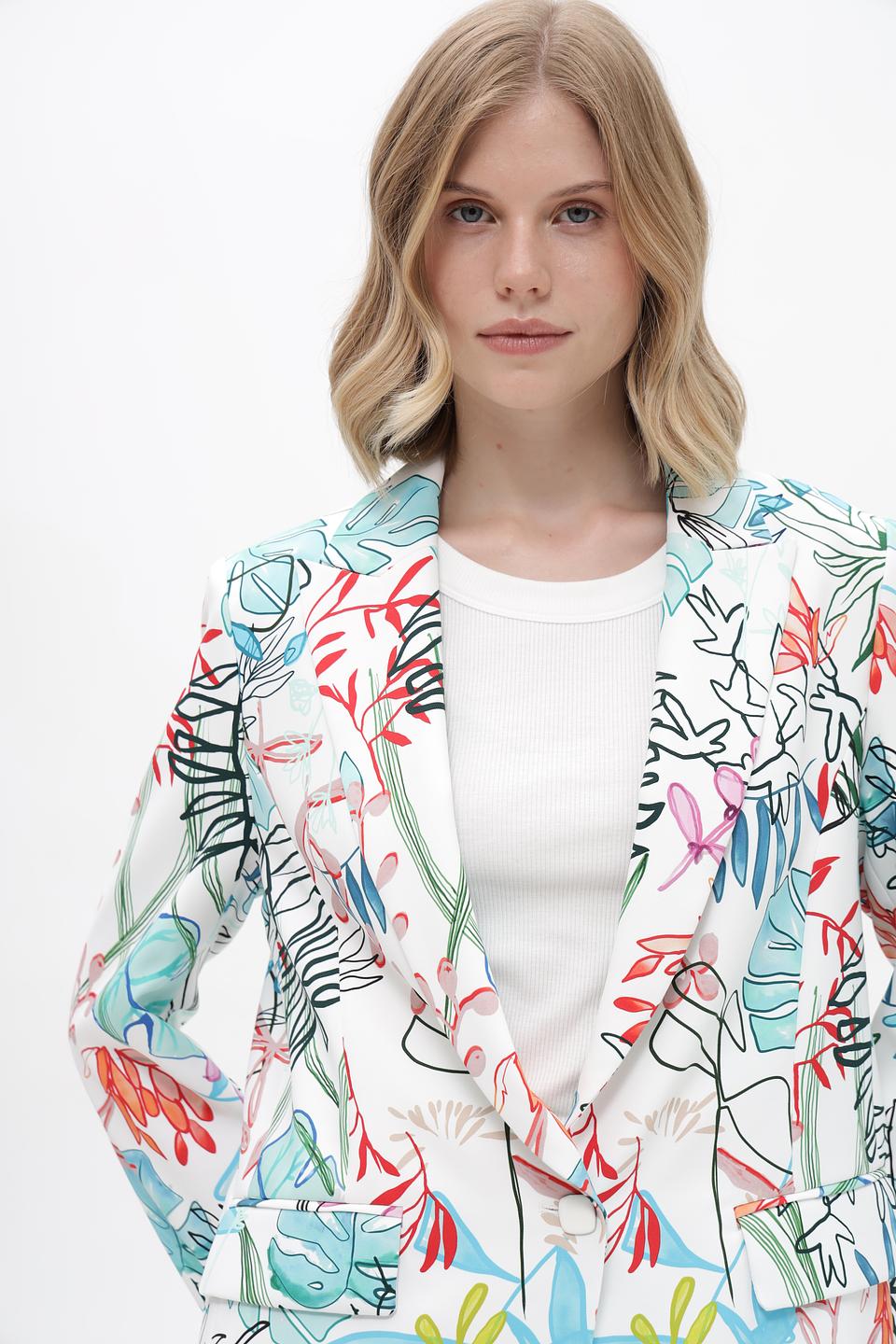 Жакет Marc Cain с цветочным принтом