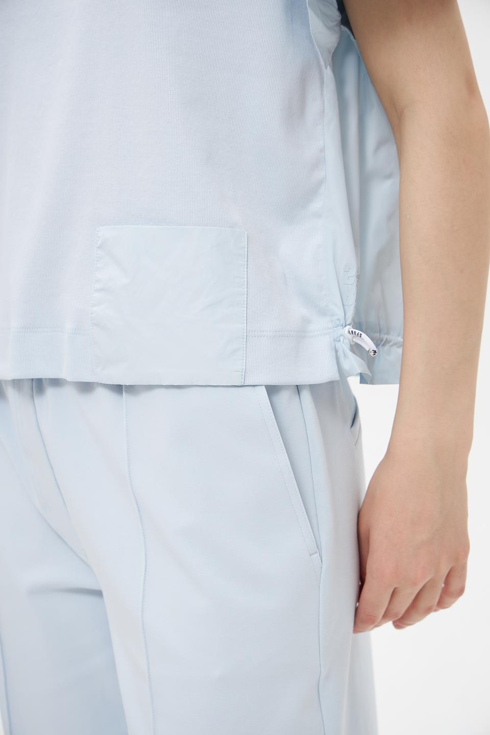 Блузка Marc Cain голубая с оборками