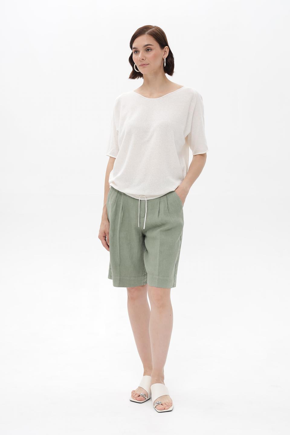 Пуловер Oui женский молочный