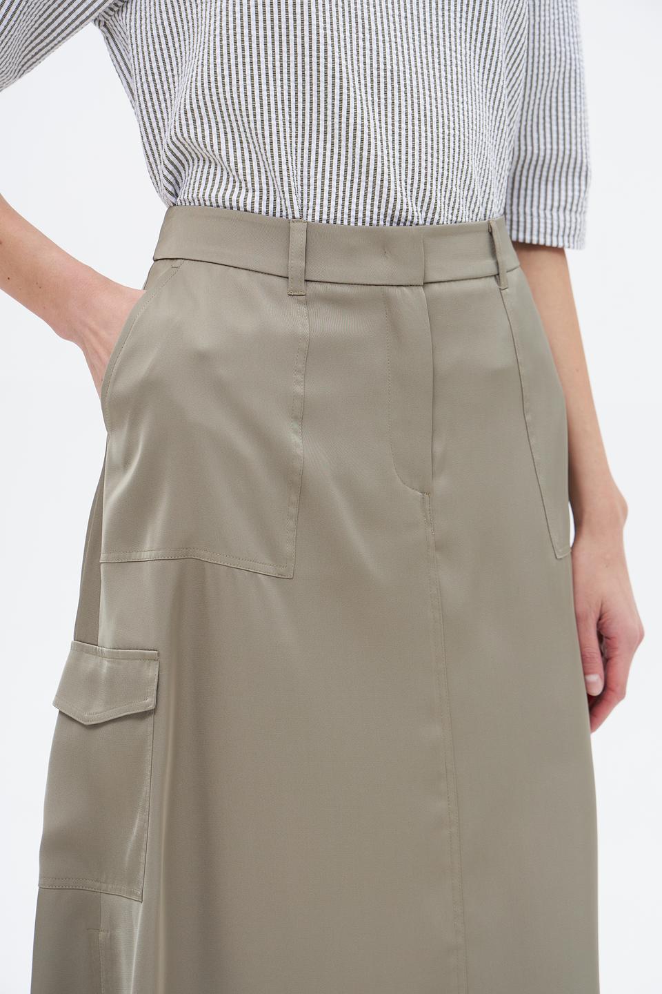 Юбка Betty Barclay хаки миди