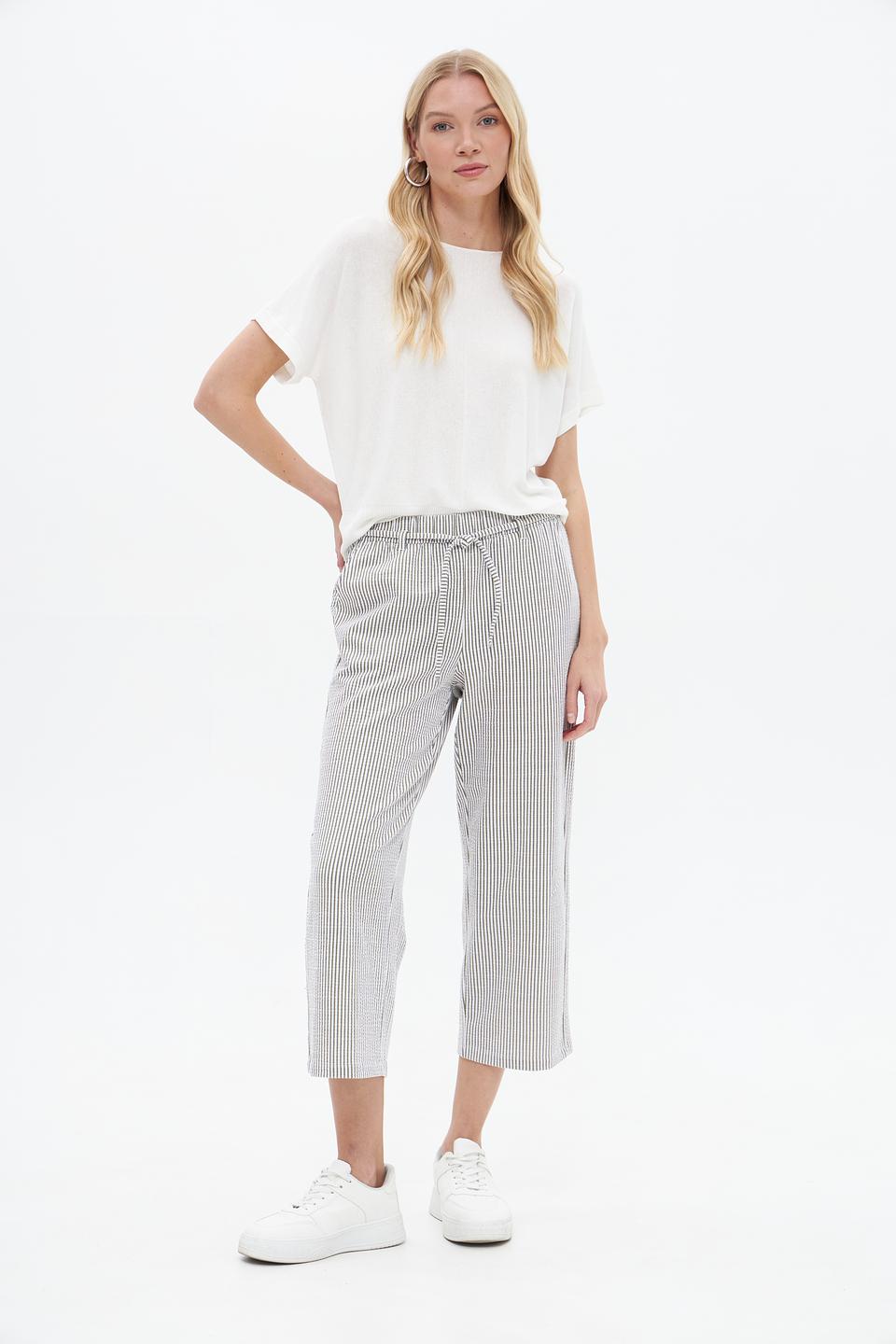 Брюки кюлоты Rabe collection в полоску