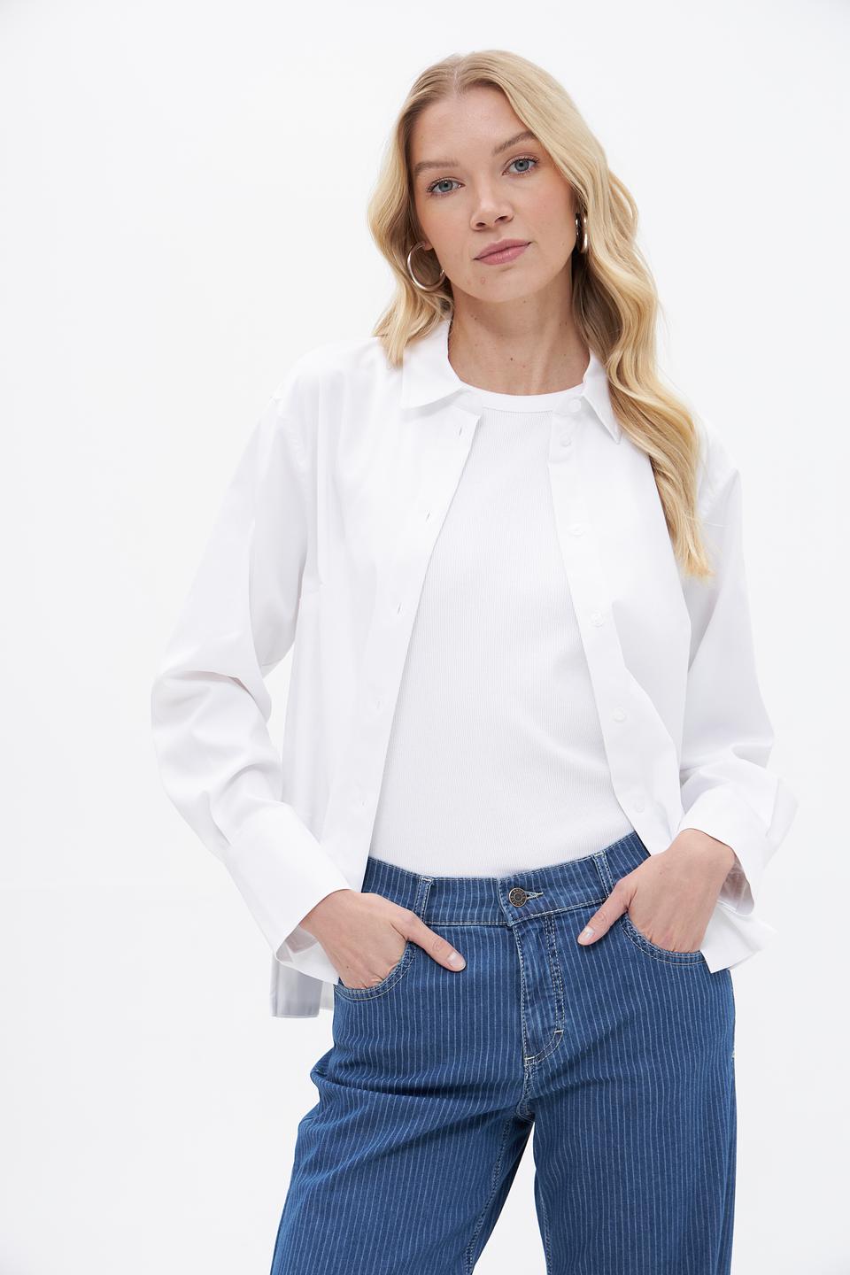 Блуза Lecomte классическая белая