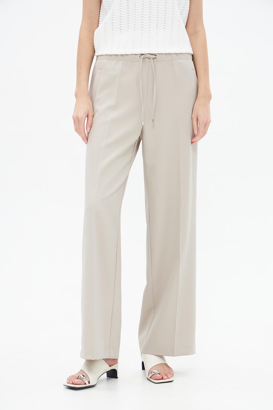 Брюки клёш Lecomte бежевые