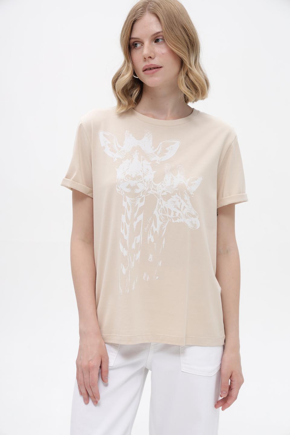 Футболка Marc Cain с жирафами