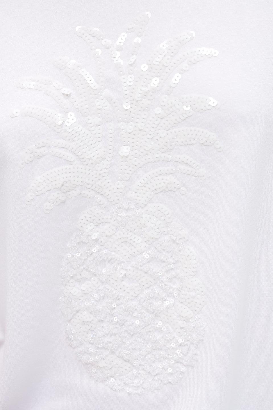 Футболка Bianca с ананасом белый