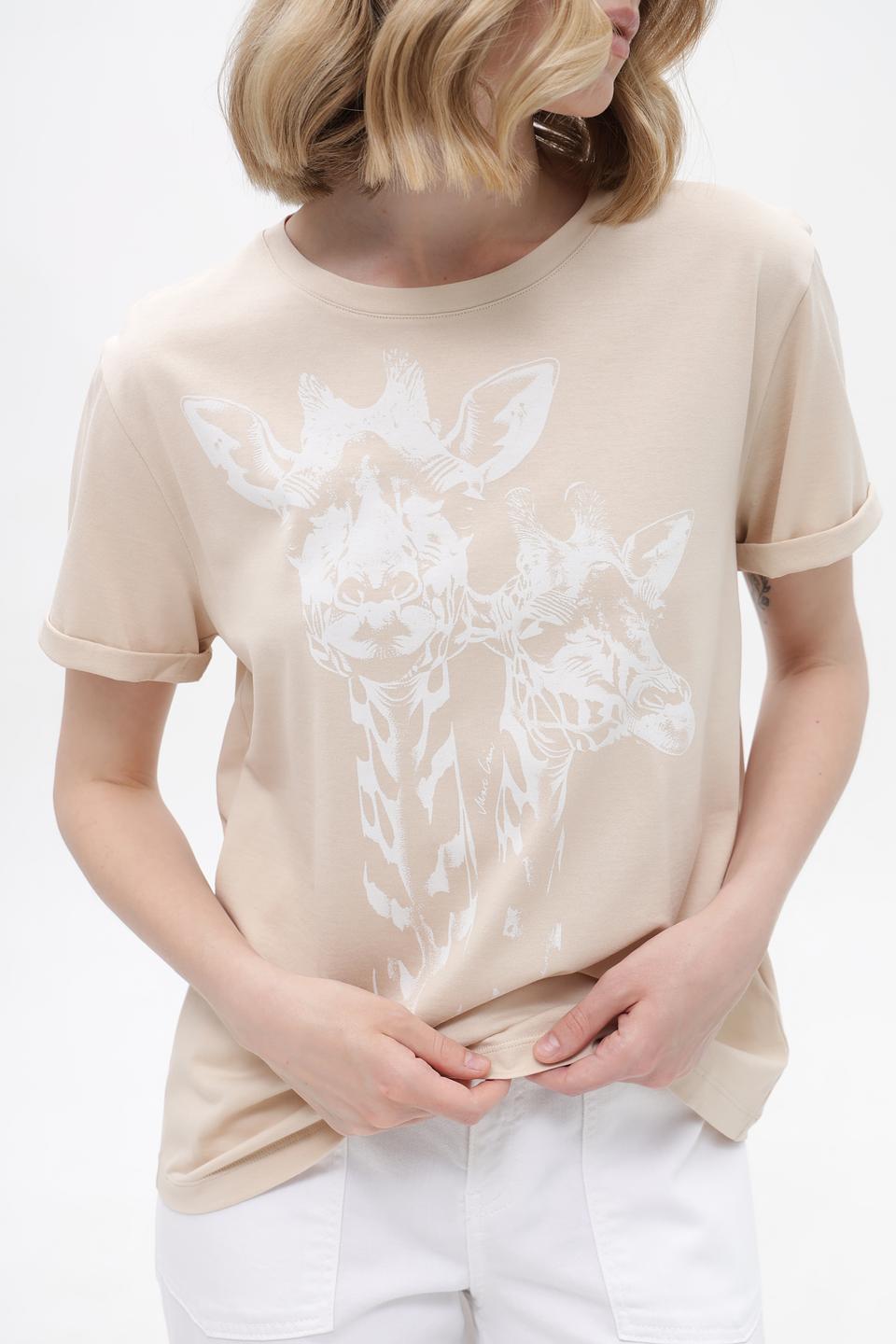 Футболка Marc Cain с жирафами