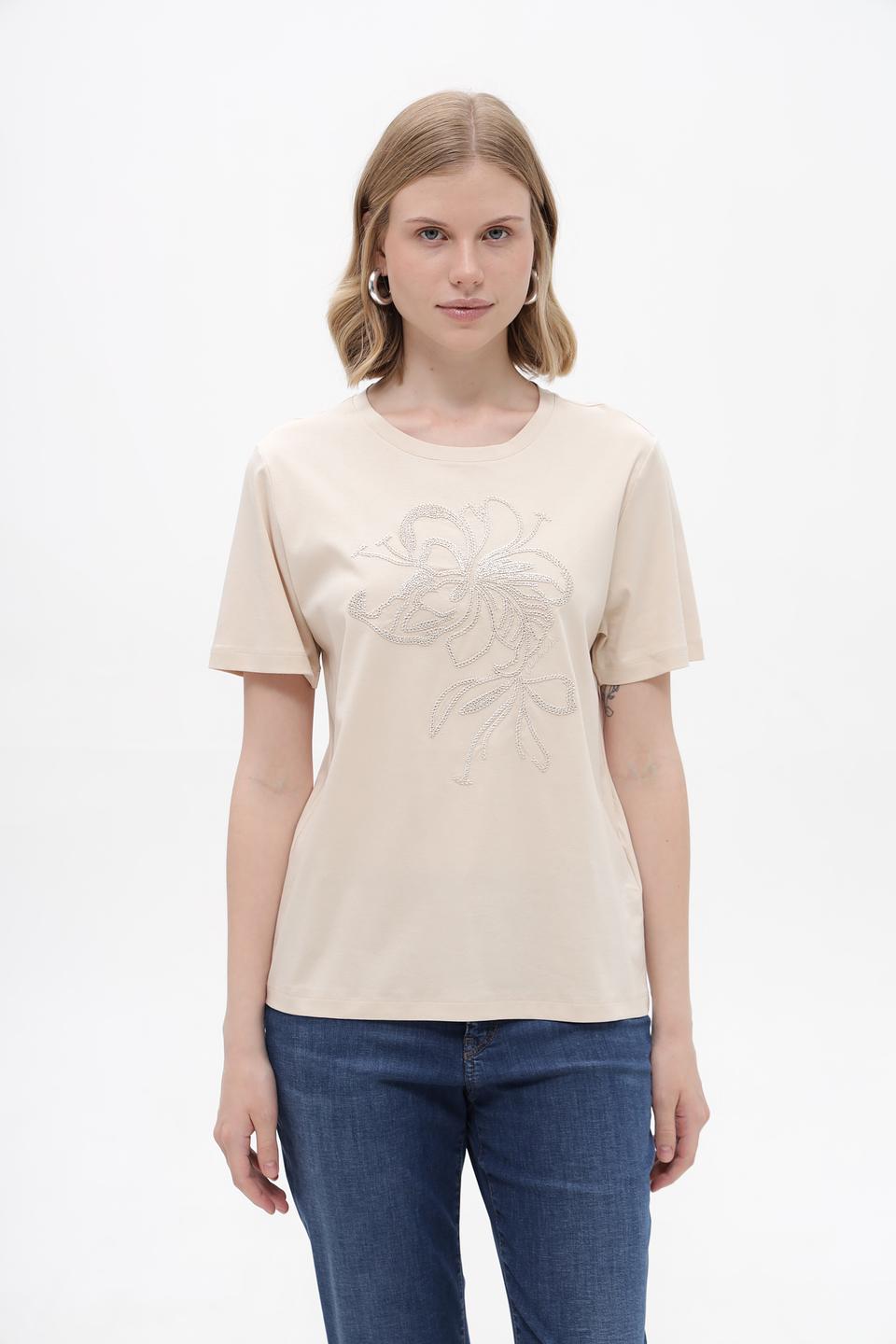 Футболка Marc Cain с вышивкой