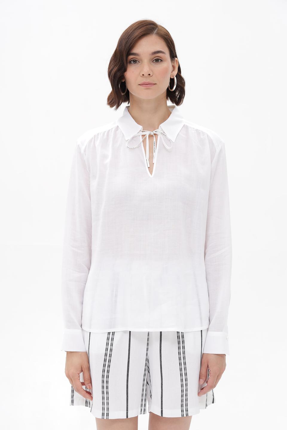 Блузка Marc Cain рами белая