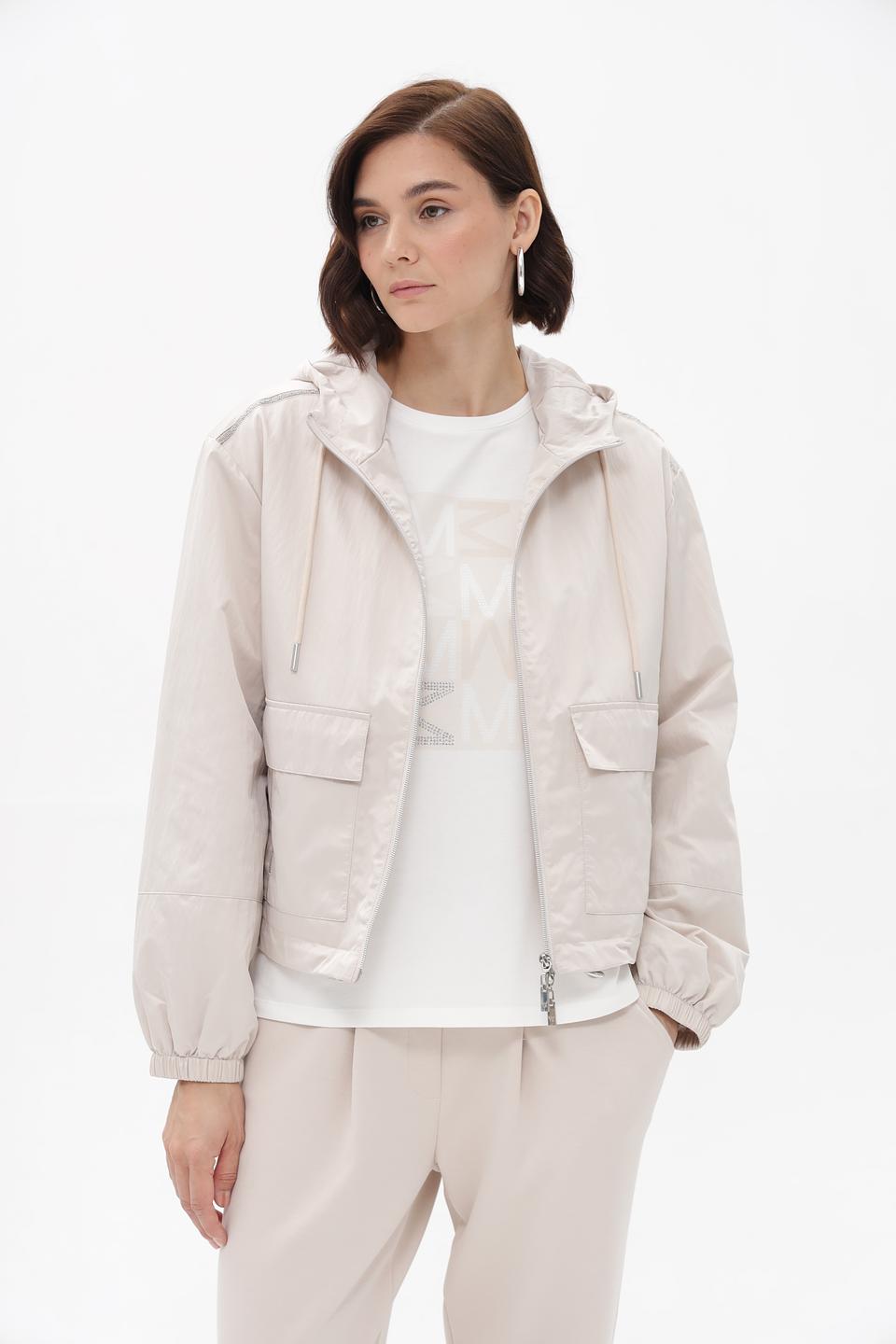 Куртка Monari бежевая с капюшоном