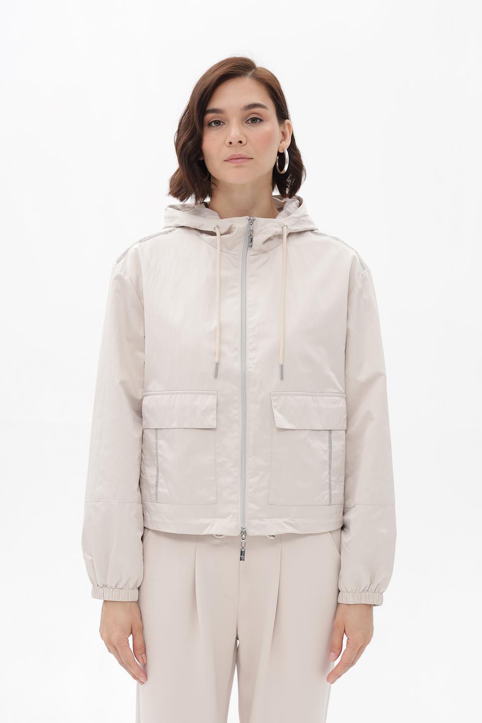 Куртка Monari бежевая с капюшоном